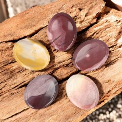 Mookaiet Jaspis Worry Stone - Duimsteen 3,5-4,5cm