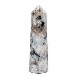 Regenboog Maansteen Punt - Zeszijdige Obelisk 7,5-10 cm