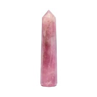 Roze Kwarts Punt - Zeszijdige Obelisk 7,5-10 cm