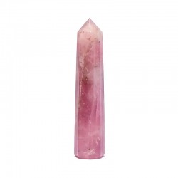Roze Kwarts Punt - Zeszijdige Obelisk 7,5-10 cm