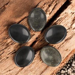 Goud Obsidiaan Worry Stone - Duimsteen 3,5-4,5cm