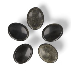 Goud Obsidiaan Worry Stone - Duimsteen 3,5-4,5cm