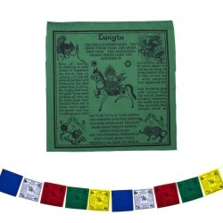 Tibetaanse gebedsvlaggen Lungta 20x20x210cm Set 2 stuks