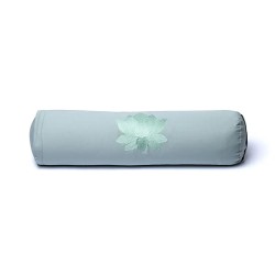 Yoga Bolster Rond Lotus Saliegroen Biokatoen (Ocs)