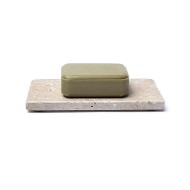 Zeephouder Travertin Beige 15x7.5x1cm Set 2 stuks