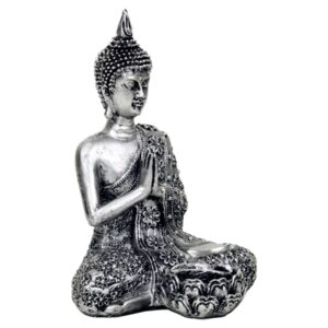Meditatie Boeddha Met Waxinelichthouder 20cm