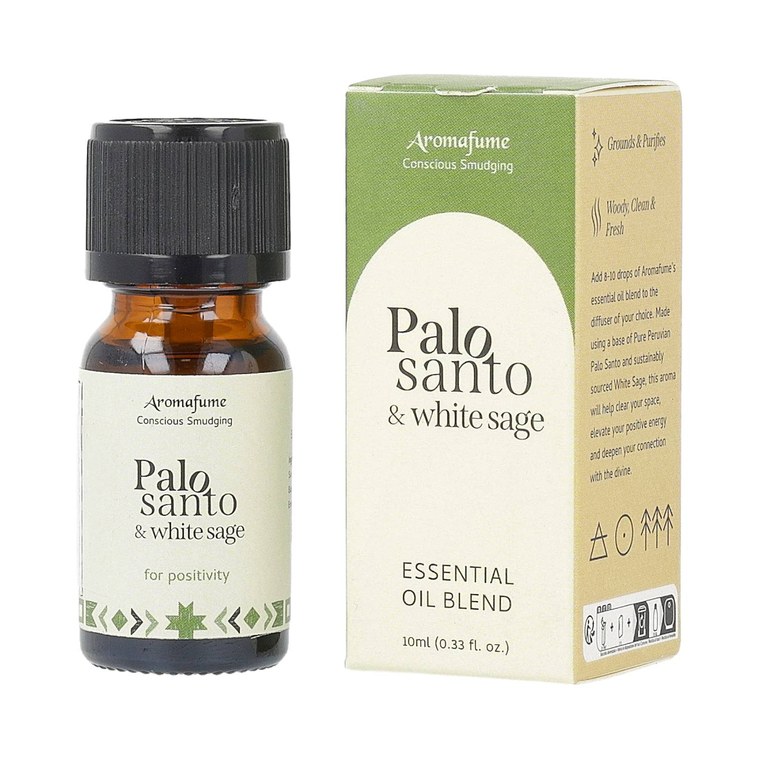 aromafume etherische olie palo santo witte salie