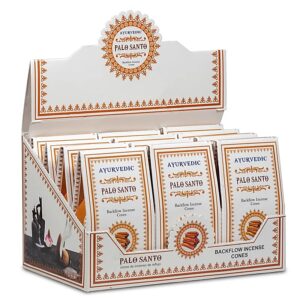Backflow Ayurvedische Palo Santo Wierookkegels 12 pakjes