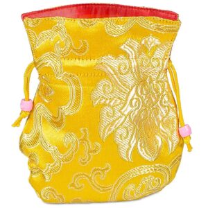 Brokaattasje Geel 5 stuks 10x14cm