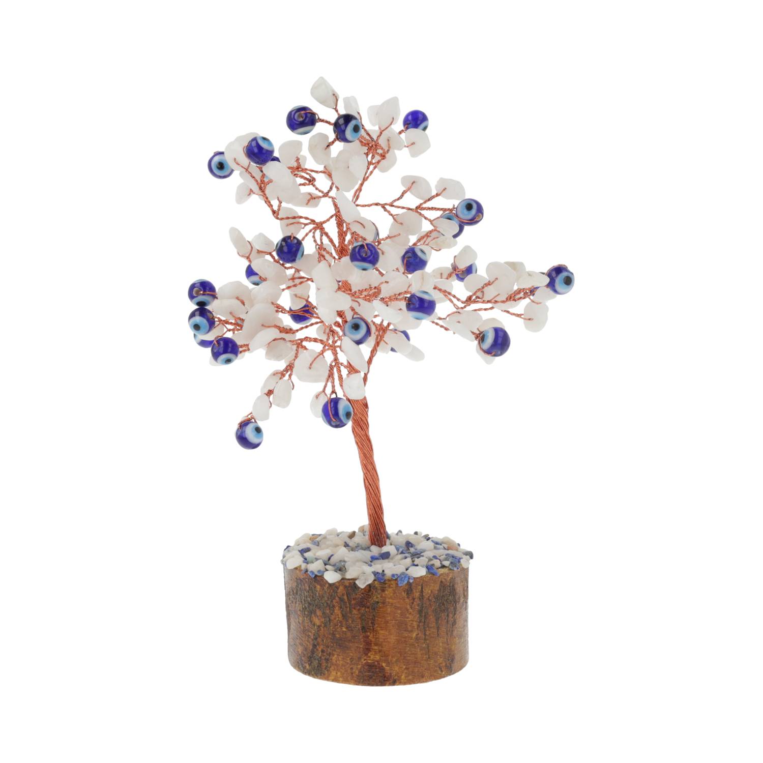 Edelsteenboom Boze Oog Witte Agaat 18cm - Afbeelding 2