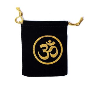 Fluwelen Zakje Ohm 10x11cm 10 stuks