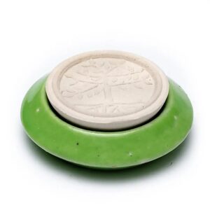 Geursteen Flower of Life Groen Set 2 stuks