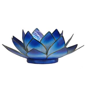 Lotus Capiz Sfeerlicht Blauw Tweekleurig