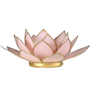 Lotus Capiz Sfeerlicht Pastel Roze Goud
