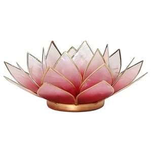 Lotus Capiz Sfeerlicht Rood-Roze Goud