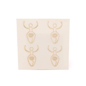 Metalen sticker godin goud 2 5cm