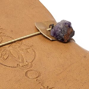 notitieboek lotus met amethist en kunstleren omslag-3
