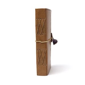notitieboek lotus met amethist en kunstleren omslag-4