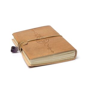 notitieboek lotus met amethist en kunstleren omslag-5