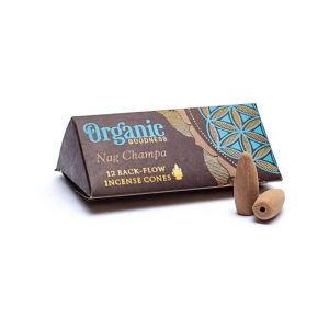 Organic Goodness Backflow Wierook Nag champa Box 6x 12 kegels