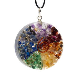 orgonite hanger chakra rond