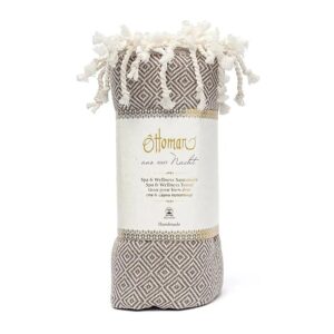 Ottoman hamamdoek bruin 190x90cm