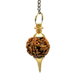 Pendel Rudraksha Goudkleurig
