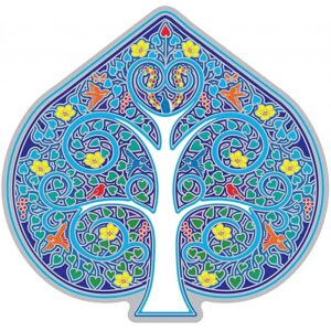 Raamsticker Tree of Life 11cm 2 stuks