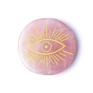 Rozenkwarts Alziend Oog Disk 5cm