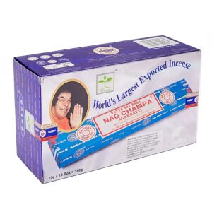 Satya Nag Champa Agarbatti Wierook Box 12 pakjes 15g