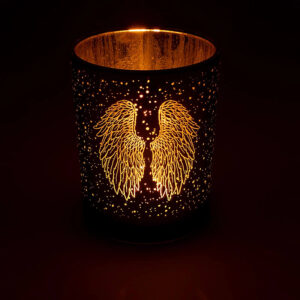 Sfeerlicht metallic engelenvleugels 10cm