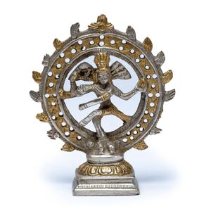Shiva Nataraja Dubbele Ring 2-Kleurig 15cm