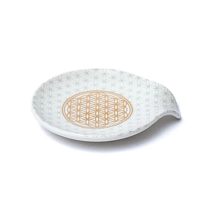 Theezakjeshouder Bloem des Levens Set 2 stuks