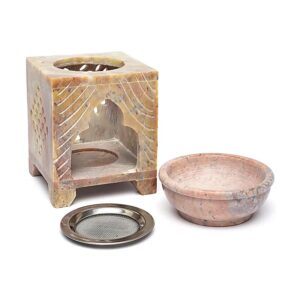 wierookbrander en olieverdamper levensboom zeepsteen-4