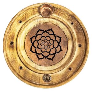 Wierookhouder Lotus Mandala 10cm Set 3 stuks