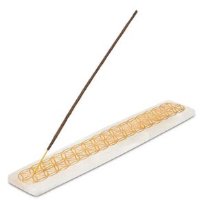 Wierookhouder Seleniet Flower of Life 25cm