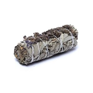 witte salie lavendel smudge stick 11cm