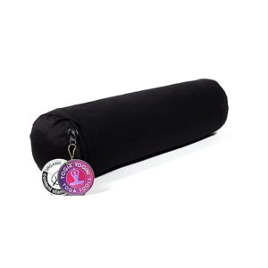 Yoga Mini Bolster Zwart Bio 12x40cm